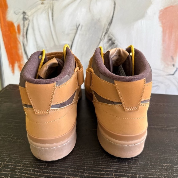 Adidas Originals Forum Mid sneakers in light brown size 11.5 - Picture 6 of 13